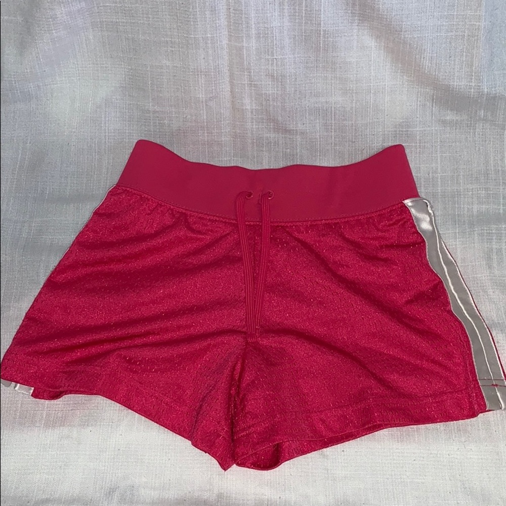Pink & White Running Shorts : Girls Size 10/12